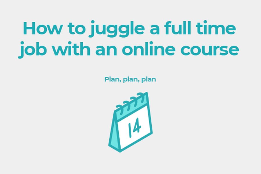 How to juggle a full time job with an online course thumbnail