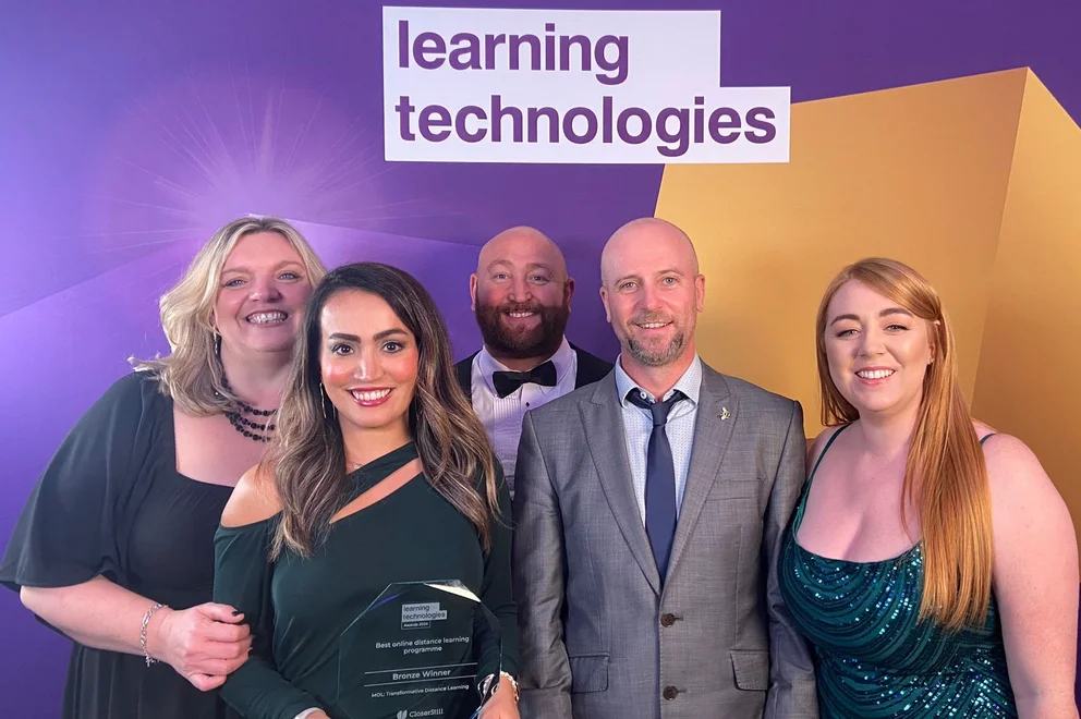 The MOL team collect their award