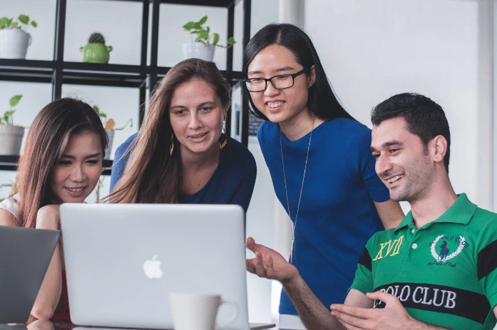 Group of colleague having a meeting