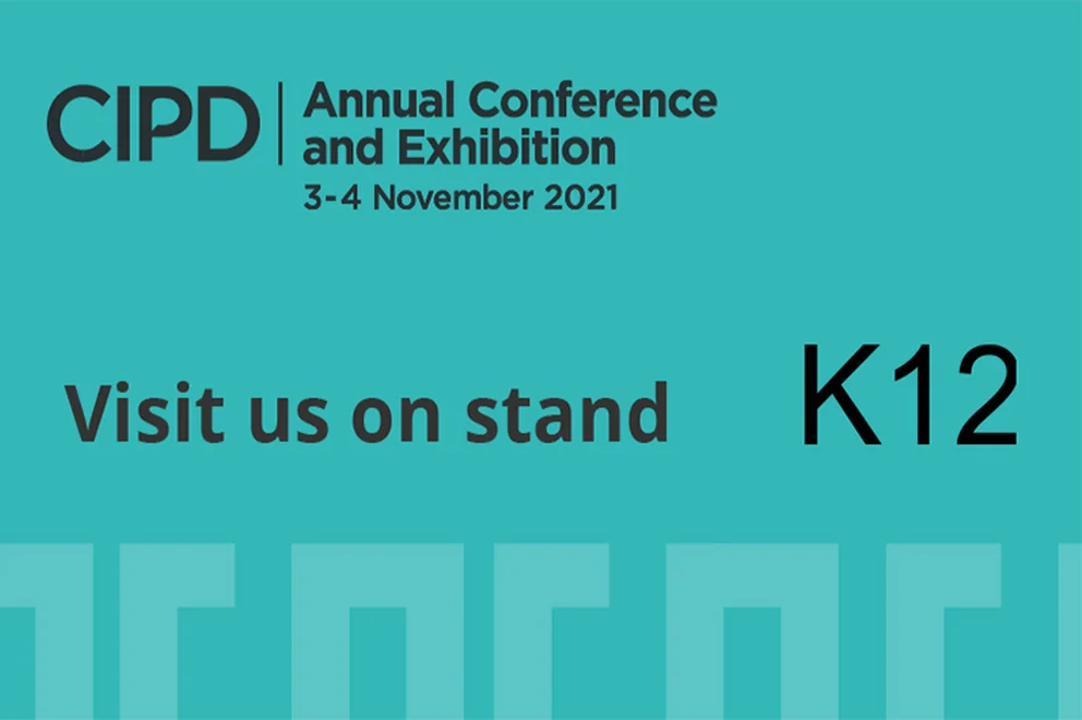Banner for CIPD Annual Conference mentioning stand K12